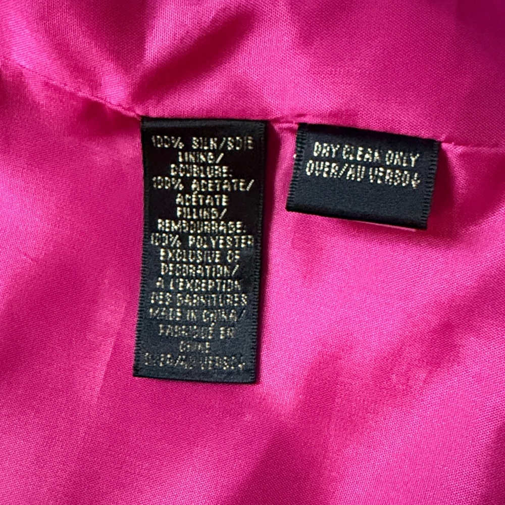 Dana Buchman Fuchsia Pink Blazer – Size 10 – Elegant & Sophisticated - Picture 6 of 9